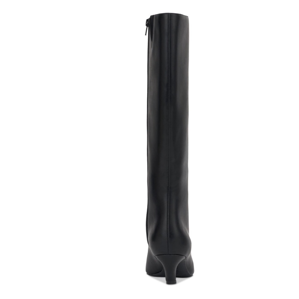 INC International Concepts Black Knee-High Pointed-Toe Boots - Picture 3 of 12